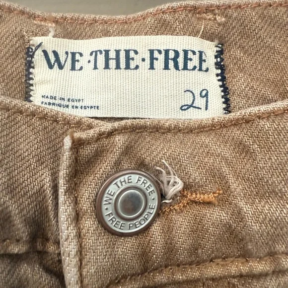 We the Free Final Countdown Cuffed Low Rise Jeans TUMBLEWEED 29 - Picture 8 of 16